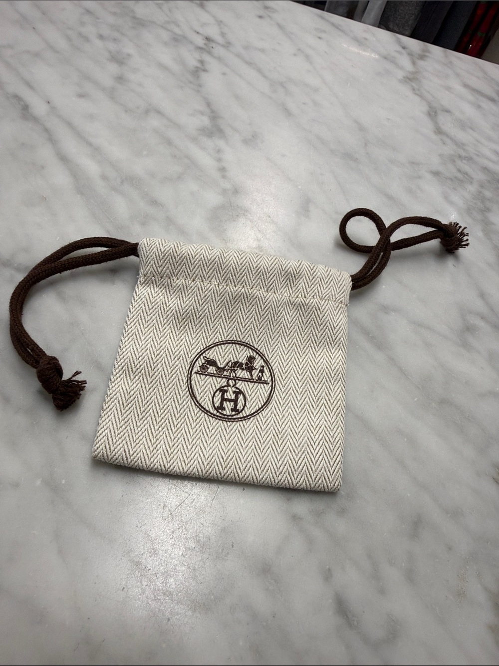 HERMES Small Sleeper Bag Storage Bag for Jewelry or Trinkets